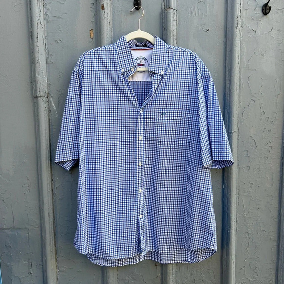 Paul & Shark Grid Check Button-down, size 43 (approx XXL) - Picture 2 of 7